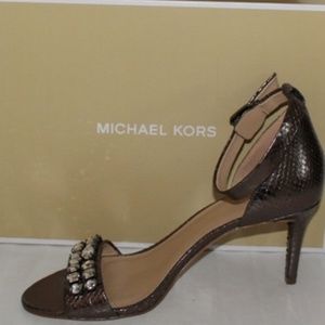 Michale Kors "Sylvie' Ankle Strap Sandal 9
